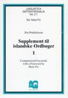 Buchcover Supplement til islandske Ordboeger. Vol. 1-4 Reykjavik 1876 /1879-1885 /1894-1897 /1899 / Supplement til islandske Ordbo