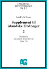 Buchcover Supplement til islandske Ordbøger