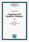 Buchcover Supplement til islandske Ordboeger / Supplement til islandske Ordboeger