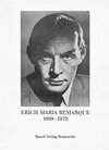 Buchcover Erich Maria Remarque 1898-1970