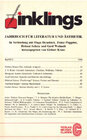 Buchcover Inklings-Jahrbuch für Literatur und Ästhetik