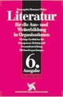 Buchcover Literatur für die Aus- und Weiterbildung in Organisationen