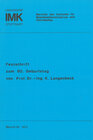 Buchcover Festschrift zum 60. Geburtstag von Prof. Dr.-Ing. K. Langenbeck