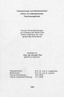 Buchcover Untersuchung zum Betriebsverhalten offener und selbstspannender Flachriemengetriebe