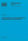 Buchcover Untersuchungen zur Tauchschmierung schnellaufender Kegelradgetriebe