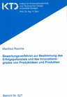 Buchcover Bewertungsverfahren zur Bestimmung des Erfolgspotentials und des Innovationsgrades von Produktideen und Produkten