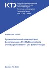 Buchcover Systematische und nutzerzentrierte Generierung des Pkw-Maßkonzepts als Grundlage des Interior- und Exteriordesign