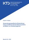 Buchcover Anwendungsspezifische Entwicklung eines proaktiven Konstruktionssystems auf Basis von Softwareagenten