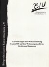 Buchcover Auswirkungen der Weltausstellung EXPO 2000 auf den Wohnungsmarkt im Grossraum Hannover