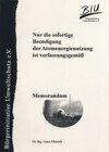 Buchcover Nur die sofortige Beendigung der Atomenergienutzung ist verfassungsgemäss