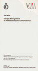Buchcover DMI. Design Management in mittelständischen Unternehmen