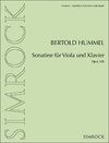 Buchcover Sonatine für Viola und Klavier
