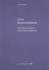 Buchcover Zum Kantorendienst