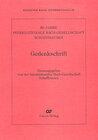 Buchcover 50 Jahre Internationale Bach-Gesellschaft Schaffhausen