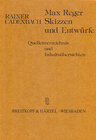 Buchcover Max Reger - Skizzen und Entwürfe