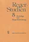 Buchcover Reger Studien / Reger-Studien 5