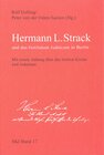 Buchcover Hermann L. Strack und das Institutum Judaicum in Berlin