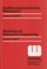 Buchcover Kraftfahrzeugtechnisches Wörterbuch