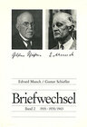Buchcover Briefwechsel Edvard Munch /Gustav Schiefler / Briefwechsel