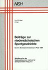 Buchcover Beiträge zur niedersächsischen Sportgeschichte: Der Dr.-Bernhard-Zimmermann-Preis 1984