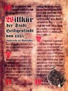 Buchcover Willkür der Stadt Heiligenstadt aus dem Jahre 1335