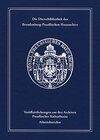 Buchcover Die Dienstbibliothek des Brandenburg-Preußischen Hausarchivs