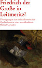 Buchcover Friedrich der Große in Leitmeritz?