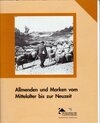 Buchcover Allmenden und Marken vom Mittelalter bis zur Neuzeit