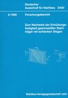 Buchcover DASt-Forschungsbericht 5/1999