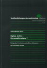 Buchcover Digitale Archive - Ein neues Paradigma?
