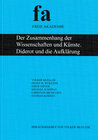 Buchcover Der Zusammenhang der Wissenschaften und Künste. Diderot und die Aufklärung