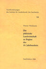 Buchcover Die pfälzische Landwirtschaft zu Beginn des 19. Jahrhunderts