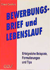 Buchcover Bewerbungsbrief und Lebenslauf