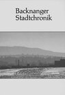 Buchcover Backnanger Stadtchronik