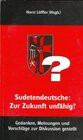Buchcover Sudetendeutsche: Zur Zukunft unfähig?