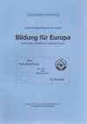 Buchcover Bildung für Europa: Gemeinsame Probleme im vereinten Europa