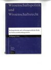 Buchcover Rechtspolitische und verfassungsrechtliche Kritik der Professorenbesoldungsreform