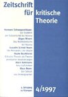 Buchcover Zeitschrift für kritische Theorie / Zeitschrift für kritische Theorie, Heft 4