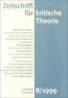 Buchcover Zeitschrift für kritische Theorie / Zeitschrift für kritische Theorie, Heft 8