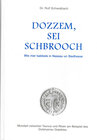 Buchcover Dozzem, sei Schbrooch - Wie mer babbele in Nassau un Siedhesse