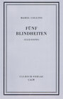 Buchcover Fünf Blindheiten