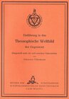 Buchcover Einführung in das theosophische Weltbild der Gegenwart