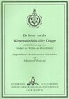 Buchcover Die Lehre von der Wesenseinheit aller Dinge und die Entstehung einer Vielheit von Welten aus dieser Einheit