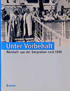 Buchcover Unter Vorbehalt - Rückkehr aus der Emigration