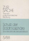 Buchcover Zur Sache / Schutz der Erdatmosphäre