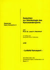 Buchcover Gutachten zur Störökologie des Kanuwandersports und Leitbild Kanusport