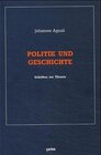 Buchcover Gesammelte Schriften / Politik und Geschichte