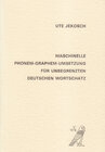Buchcover Maschinelle Phonem-Graphem-Umsetzung für unbegrenzten deutschen Wortschatz