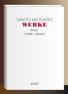Buchcover Werke, Band 1