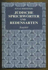 Buchcover Jüdische Sprichwörter und Redensarten